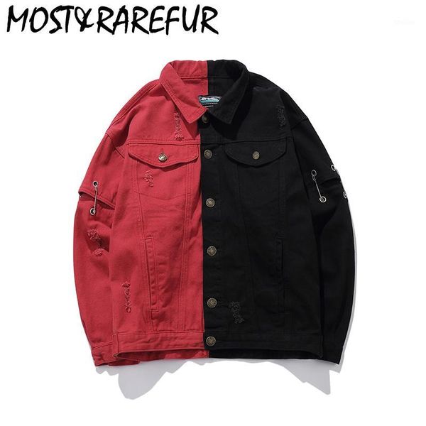 men's jackets spliced hip hop fashion casual denim men and women winter warm caots1, Black;brown
men's jackets spliced hip hop fashion casual denim men and women winter warm caots1, Black;brown