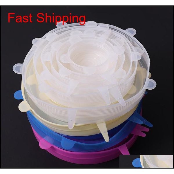 home 6 pcs/ set universal food sile cover reusable sile caps stretch lids for cookware food pot kitche qylrgm bwkf
home 6 pcs/ set universal food sile cover reusable sile caps stretch lids for cookware food pot kitche qylrgm bwkf
