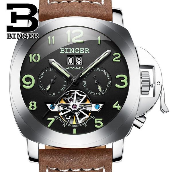 wristwatches tourbillion automatic mechanical luminous display swim sports men's watches watch men waterproof clock relogio, Slivery;brown
wristwatches tourbillion automatic mechanical luminous display swim sports men's watches watch men waterproof clock relogio, Slivery;brown