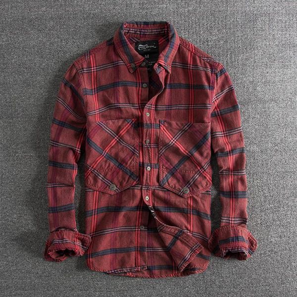 men's casual shirts men spring autumn fashion brand vintage plaid long sleeve shirt big pockets funny chic single breasted harajuku top, White;black
men's casual shirts men spring autumn fashion brand vintage plaid long sleeve shirt big pockets funny chic single breasted harajuku top, White;black