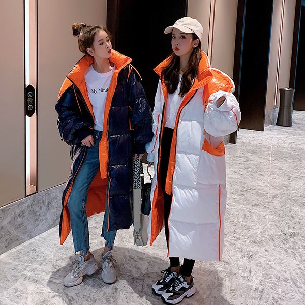 x-long oversize puffer jacket women 2020 fashion thicken warm casual hooded oversize glossy winter female down coat snowwear c1204, Black
x-long oversize puffer jacket women 2020 fashion thicken warm casual hooded oversize glossy winter female down coat snowwear c1204, Black