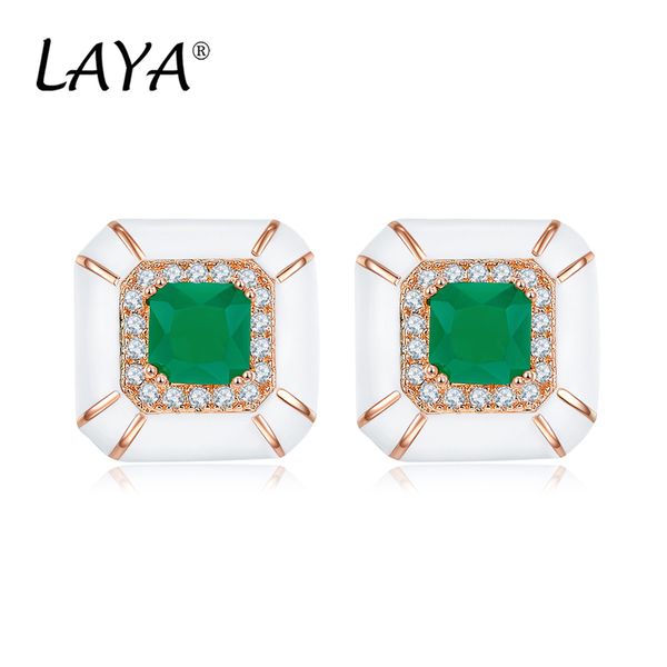 laya 925 sterling silver stud earrings for women bohemian style zircon created crystal glass white enamel men neutral wedding original jewel, Golden;silver
laya 925 sterling silver stud earrings for women bohemian style zircon created crystal glass white enamel men neutral wedding original jewel, Golden;silver