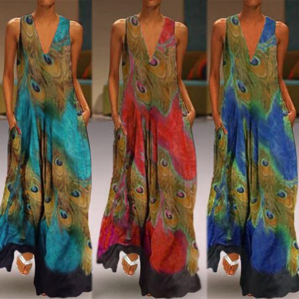 2021 bohemian summer dress elegant zanzea printed sarafans women without sleeves long maxi robes femme plus size mhqz, Black;gray
2021 bohemian summer dress elegant zanzea printed sarafans women without sleeves long maxi robes femme plus size mhqz, Black;gray