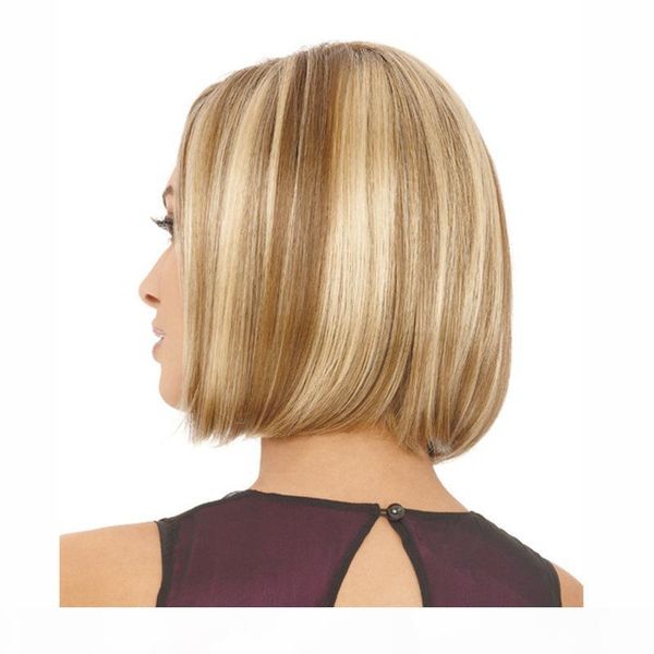 no bad smell wig womens short hair european and american fashion bobo wave head short straight hair highlight chemical fiber hair, Black
no bad smell wig womens short hair european and american fashion bobo wave head short straight hair highlight chemical fiber hair, Black