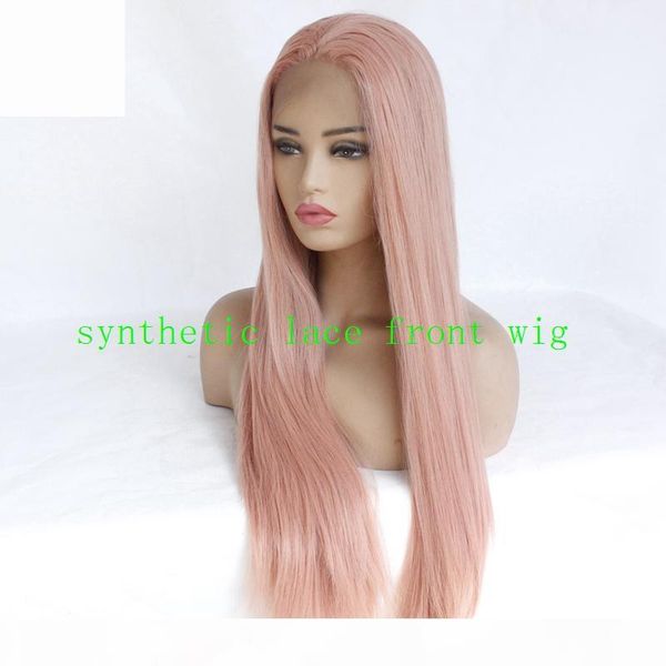 fashion girl synthetic lace front wigs rose gold beauty long silky straight peach pink high temperature fiber lace front wigs for women, Black
fashion girl synthetic lace front wigs rose gold beauty long silky straight peach pink high temperature fiber lace front wigs for women, Black