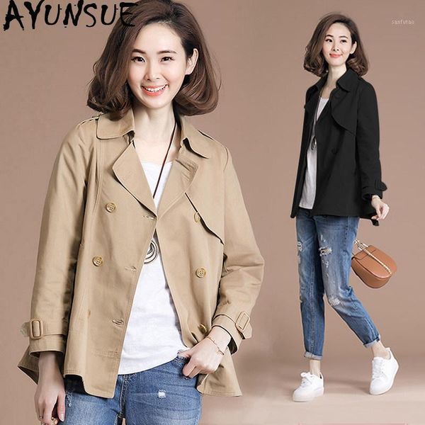 ayunsue trench coat for women plus size spring autumn women's windbreaker korean coats female 5xl sobretudo feminino kj23601, Tan;black
ayunsue trench coat for women plus size spring autumn women's windbreaker korean coats female 5xl sobretudo feminino kj23601, Tan;black