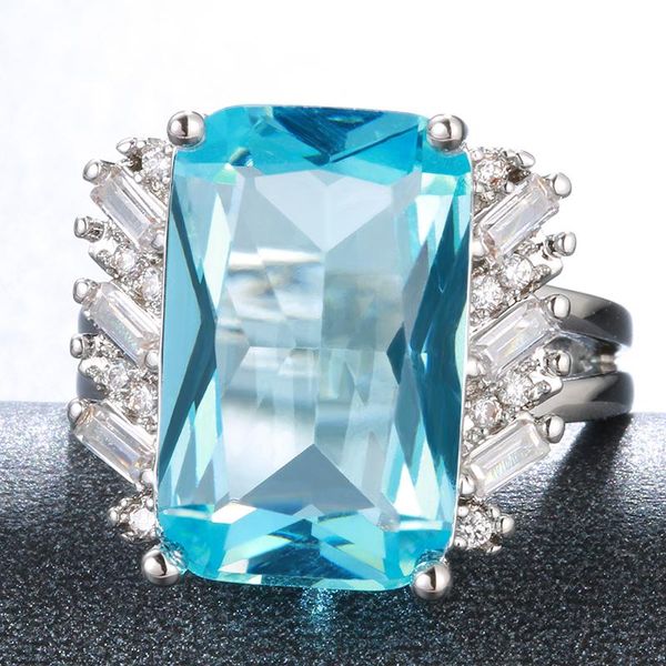 cluster rings luxury bohemian 925 solid sterling silver aquamarine gemstone wedding engagement ring fine jewelry wholesale drop, Golden;silver
cluster rings luxury bohemian 925 solid sterling silver aquamarine gemstone wedding engagement ring fine jewelry wholesale drop, Golden;silver