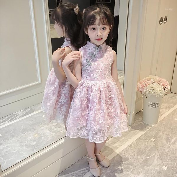 girl cheongsam summer lace qipao style sleeveless dress size 3t-11t1, Red
girl cheongsam summer lace qipao style sleeveless dress size 3t-11t1, Red