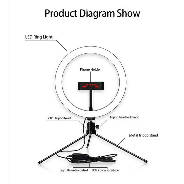 p led selfie ring fill light 10inch dimmable camera phone ring lamp with stand tripod for makeup video live studio
p led selfie ring fill light 10inch dimmable camera phone ring lamp with stand tripod for makeup video live studio