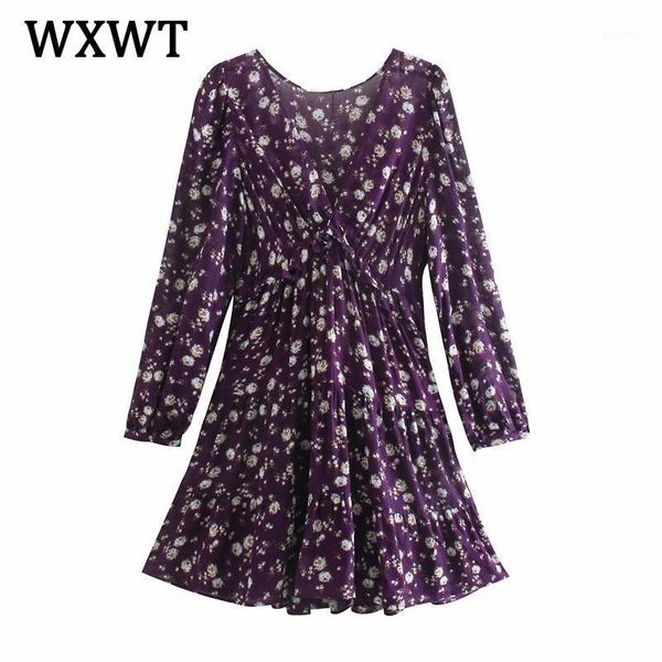 casual dresses wxwt women purple watermark cotton floral dress 2021 autumn v neck cascading ruffle hem ladies elegant short vestidos1, Black;gray
casual dresses wxwt women purple watermark cotton floral dress 2021 autumn v neck cascading ruffle hem ladies elegant short vestidos1, Black;gray