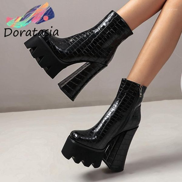 doratasia women round toe zipper shoes black fashion boots women fashion brand platform block heel winter boots1
doratasia women round toe zipper shoes black fashion boots women fashion brand platform block heel winter boots1