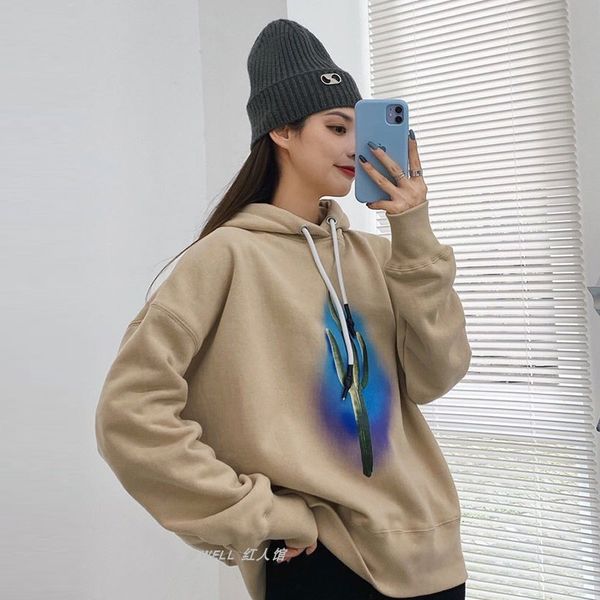 palm autumn and winter thickened cactus hooded sweater, Black
palm autumn and winter thickened cactus hooded sweater, Black