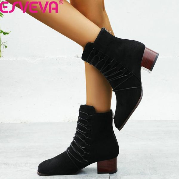 boots esveva 2021 leopard round toe zipper autumn winter ankle fashion square heel elastic band women shoes big size 34-43, Black
boots esveva 2021 leopard round toe zipper autumn winter ankle fashion square heel elastic band women shoes big size 34-43, Black