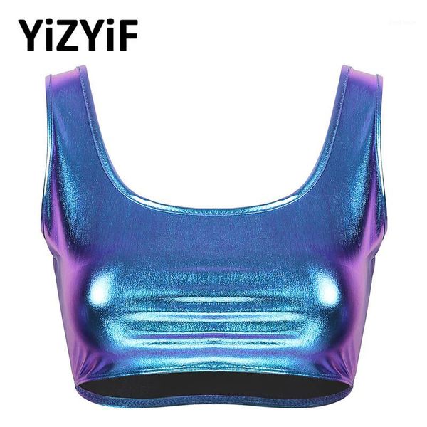 womens yoga sports bra shiny metallic tank crop bodice u neck sleeveless activewear gym workout fitness bras 1, White;black
womens yoga sports bra shiny metallic tank crop bodice u neck sleeveless activewear gym workout fitness bras 1, White;black