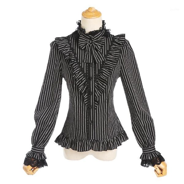 spring women striped lace shirt vintage victorian bandage shirt ladies gothic swallowtail blouse lolita costume wq18651, White
spring women striped lace shirt vintage victorian bandage shirt ladies gothic swallowtail blouse lolita costume wq18651, White