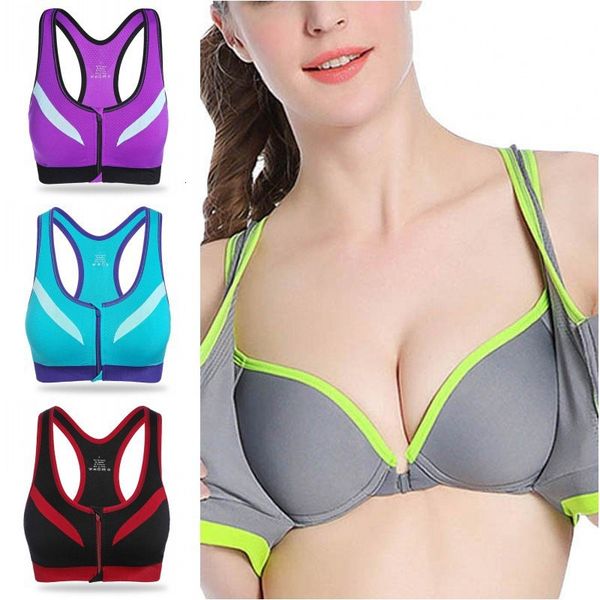 outdoor women zipper sports bra push up shockproof underwear with inner pad running gym fitness jogging yoga shirt, White;red
outdoor women zipper sports bra push up shockproof underwear with inner pad running gym fitness jogging yoga shirt, White;red