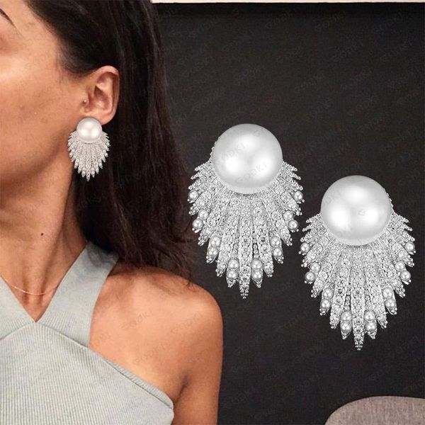 godki fireworks shell pearl stud earrings for women wedding cz brincos boucle d'oreille 2020 bohemia jewelry hot, Golden;silver
godki fireworks shell pearl stud earrings for women wedding cz brincos boucle d'oreille 2020 bohemia jewelry hot, Golden;silver