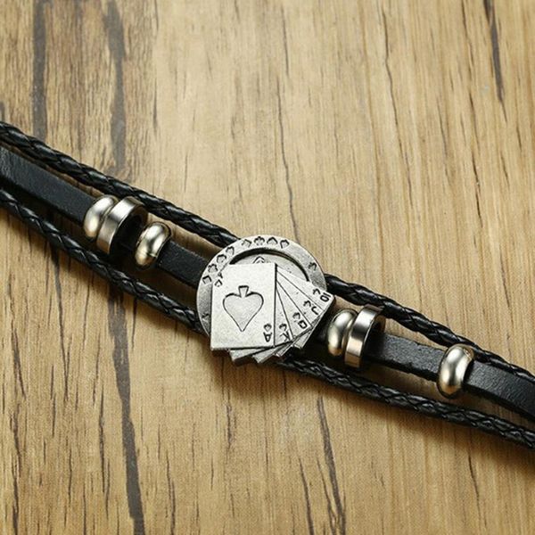 eif dock vintage leather bracelet for men playing cards raja vegas charm multilayer braided woman pulseira mascul qylksu
eif dock vintage leather bracelet for men playing cards raja vegas charm multilayer braided woman pulseira mascul qylksu