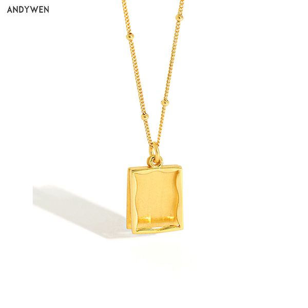 andywen 925 sterling silver big square pendant long chain necklace jewelry 2020 rock punk wedding friendship jewels q1219, Golden;silver
andywen 925 sterling silver big square pendant long chain necklace jewelry 2020 rock punk wedding friendship jewels q1219, Golden;silver