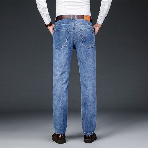 jeans long loose straight tube business leisure fashion brand elastic middle aged men's pants autumn thick, Blue
jeans long loose straight tube business leisure fashion brand elastic middle aged men's pants autumn thick, Blue