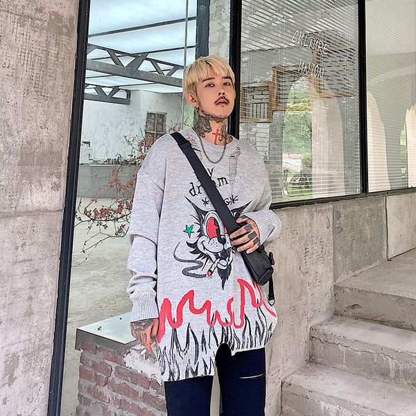 uncledonjm graffiti knitted oversized sweater mens autumn winter o-neck long sleeve pullover streetwear sweater ad-2090 201026, White;black
uncledonjm graffiti knitted oversized sweater mens autumn winter o-neck long sleeve pullover streetwear sweater ad-2090 201026, White;black