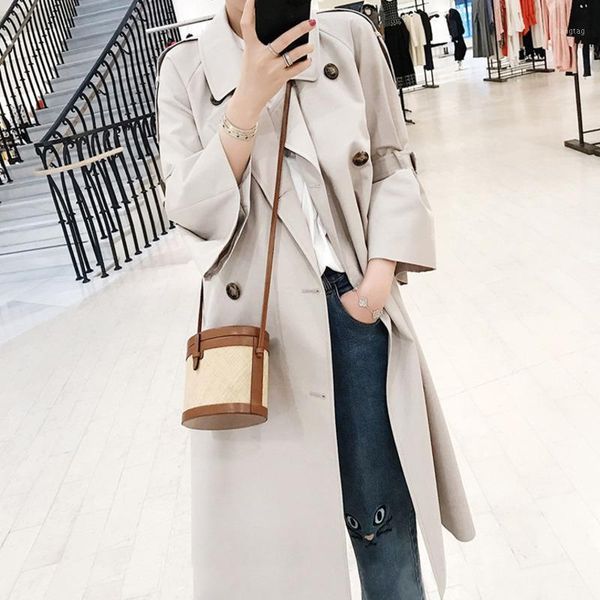 2020 spring new fashion casuanl three quarter horn sleeve double breasted turn-down collar ladies long windbreaker1, Tan;black
2020 spring new fashion casuanl three quarter horn sleeve double breasted turn-down collar ladies long windbreaker1, Tan;black