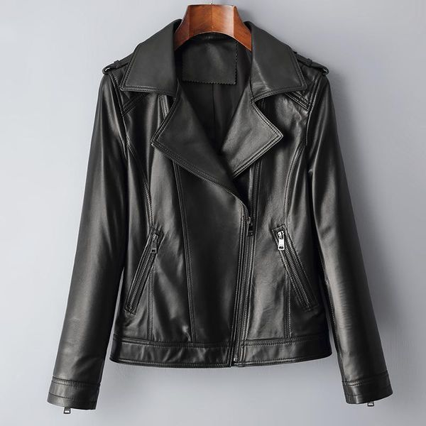 women's leather & faux fur coat real genuine jacket women clothes 2021 korean vintage spring autumn sheepskin plus size zt2336, Black
women's leather & faux fur coat real genuine jacket women clothes 2021 korean vintage spring autumn sheepskin plus size zt2336, Black