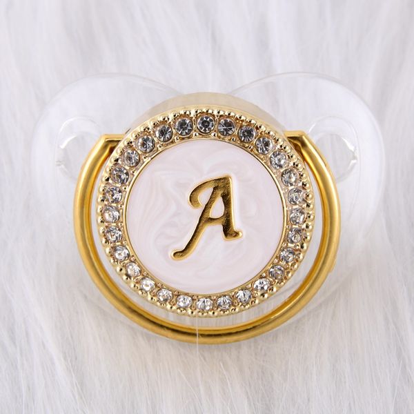 26 initial letters transparent handmade luxury bling pacifier newborn kids baby orthodontic dummy teat nipple soother
26 initial letters transparent handmade luxury bling pacifier newborn kids baby orthodontic dummy teat nipple soother