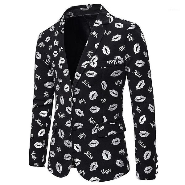 men's suits & blazers black silver blazer men kiss lip print suit jacket wedding groom tuxedo dj club party stage clothes for singers x, White;black
men's suits & blazers black silver blazer men kiss lip print suit jacket wedding groom tuxedo dj club party stage clothes for singers x, White;black
