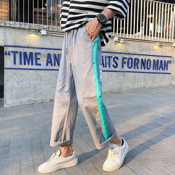 2019 spring and summer new korean fashion cotton hip hop couple handsome solid color pocket cute dating casual trousers1, Black
2019 spring and summer new korean fashion cotton hip hop couple handsome solid color pocket cute dating casual trousers1, Black