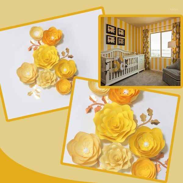 handmade yellow rose diy paper flowers leaves set for baby showers backdrops decorations nursery wall deco video tutorials1
handmade yellow rose diy paper flowers leaves set for baby showers backdrops decorations nursery wall deco video tutorials1