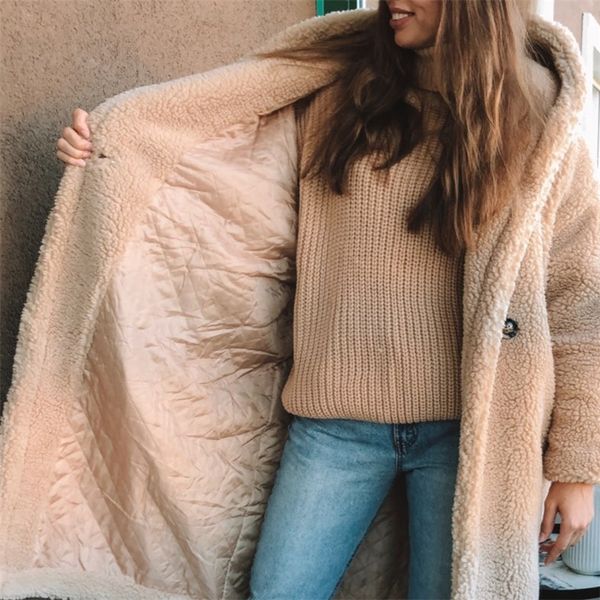 trendy winter hooded teddy jacket coat women plus size oversized loose faux fur coats thick warm long overcoat fur jackets 201209, Black
trendy winter hooded teddy jacket coat women plus size oversized loose faux fur coats thick warm long overcoat fur jackets 201209, Black