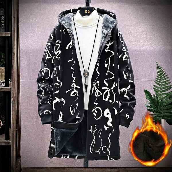 fleece jacket men winter parkas men print japanese hooded long trench coat black hip hop streetwear thick, Tan;black
fleece jacket men winter parkas men print japanese hooded long trench coat black hip hop streetwear thick, Tan;black