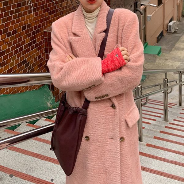 2021 new women's winter wool double long coarse sweet woolen fur trench spring coat ad8p, Black
2021 new women's winter wool double long coarse sweet woolen fur trench spring coat ad8p, Black