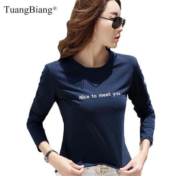 2020 autumn slim letter embroidery cotton t-shirts o-neck long sleeve winter women tee shirts purple navy blue green casual, White
2020 autumn slim letter embroidery cotton t-shirts o-neck long sleeve winter women tee shirts purple navy blue green casual, White