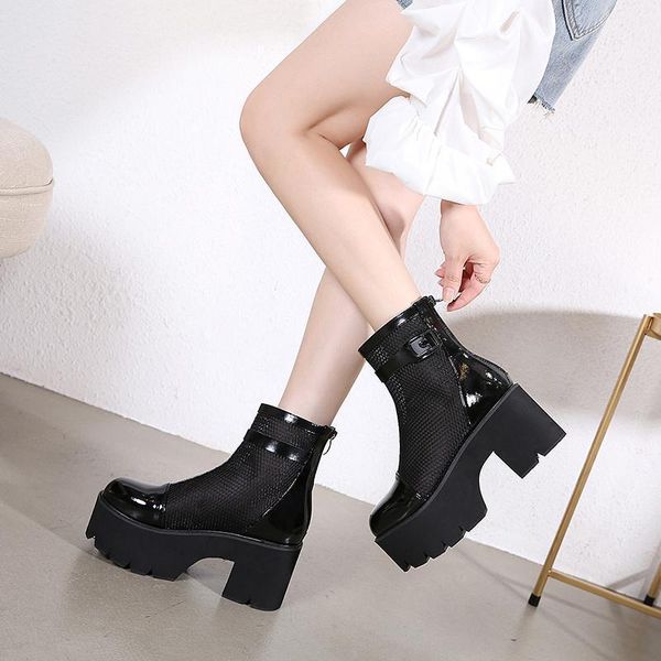 autumn punk gothic mid-calf boots women fashion black platform woman leather shoes winter pu large size fall boots ljb1801
autumn punk gothic mid-calf boots women fashion black platform woman leather shoes winter pu large size fall boots ljb1801