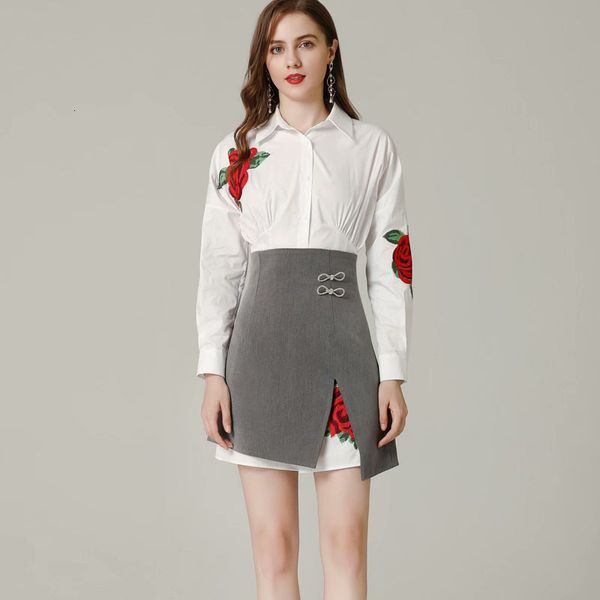 2021 autumn new embroidery shirt temperature white elegant friezy mini skirt two-piece clothes for women f2ev
2021 autumn new embroidery shirt temperature white elegant friezy mini skirt two-piece clothes for women f2ev