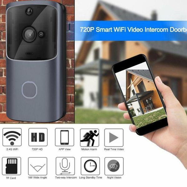 wireless wifi doorbell smart video phone door visual ring intercom secure camera1
wireless wifi doorbell smart video phone door visual ring intercom secure camera1