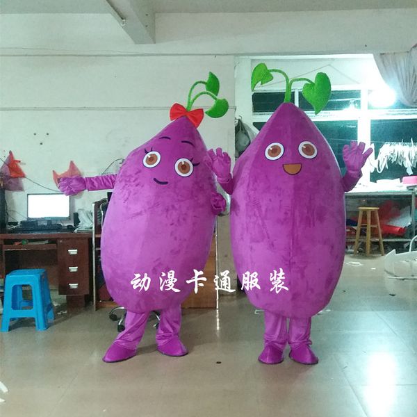 mascot costumes cute purple potato mascot costume fancy party dress halloween carnival costumes size someone inside cartoon props, Red;yellow
mascot costumes cute purple potato mascot costume fancy party dress halloween carnival costumes size someone inside cartoon props, Red;yellow