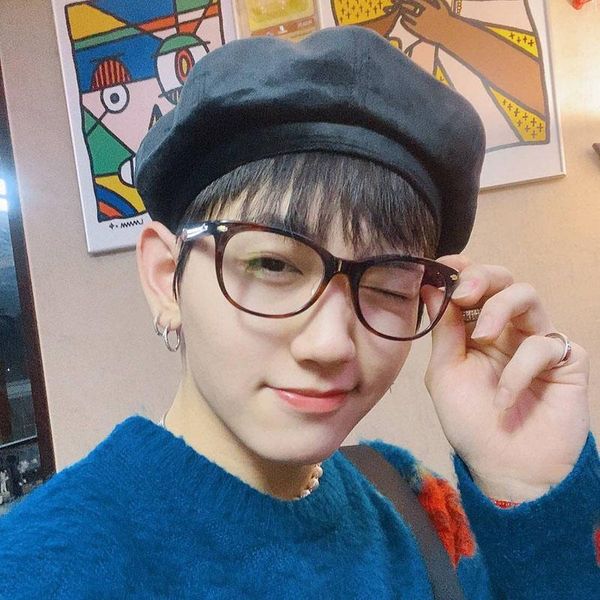 kpop treasure jae hyuk black street wear fashion berets hat for men and women, Blue;gray
kpop treasure jae hyuk black street wear fashion berets hat for men and women, Blue;gray