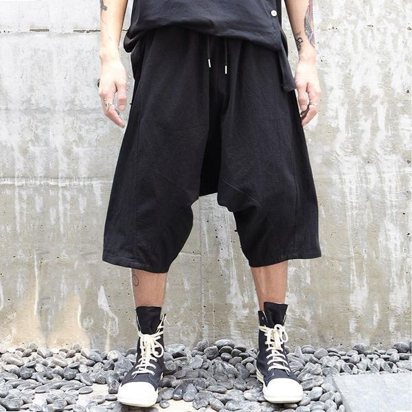 men japan dark black cotton linen low crotch casual pant male loose harem trousers streetwear hip hop wide leg pant1
men japan dark black cotton linen low crotch casual pant male loose harem trousers streetwear hip hop wide leg pant1