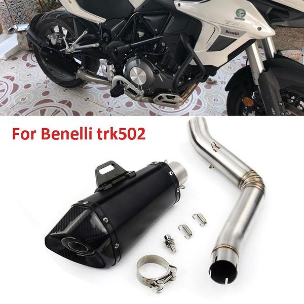 motorcycle exhaust system full muffler escape modified middle connector link pipe for benelli 502c trk502
motorcycle exhaust system full muffler escape modified middle connector link pipe for benelli 502c trk502