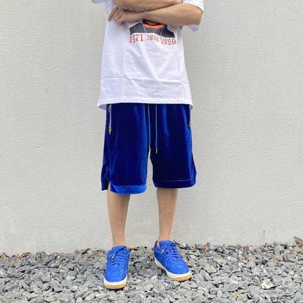 2021 new kanye west streetwear blue black veet loose casual mens drawstring velour zipper pockets five points shorts harajuku mru1, White;black
2021 new kanye west streetwear blue black veet loose casual mens drawstring velour zipper pockets five points shorts harajuku mru1, White;black