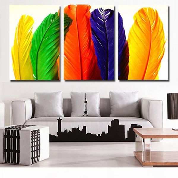 hd canvas art painting for living room wall decor 3 pieces colorful feather modular pictures seascape painting no frame artwork
hd canvas art painting for living room wall decor 3 pieces colorful feather modular pictures seascape painting no frame artwork