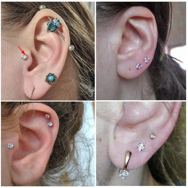 10pcs labret tragus cartilage earring 16g prong cz gem round tragus lip ring opal labret ear cartilage earring piercing jewelry q bbyagp, Silver
10pcs labret tragus cartilage earring 16g prong cz gem round tragus lip ring opal labret ear cartilage earring piercing jewelry q bbyagp, Silver