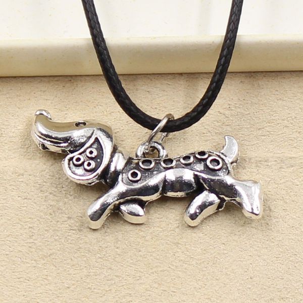 fashion dachshund dog necklace pendant women jewelry black leather punk choker gothic leather necklace friendship gift gvtb, Silver
fashion dachshund dog necklace pendant women jewelry black leather punk choker gothic leather necklace friendship gift gvtb, Silver