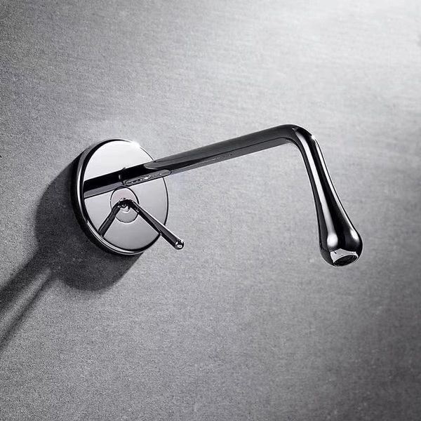 basin faucets brushed gold/gun gray/chrome/black brass bathroom basin drop shape faucet in wall cold water sink mixer tap 
basin faucets brushed gold/gun gray/chrome/black brass bathroom basin drop shape faucet in wall cold water sink mixer tap