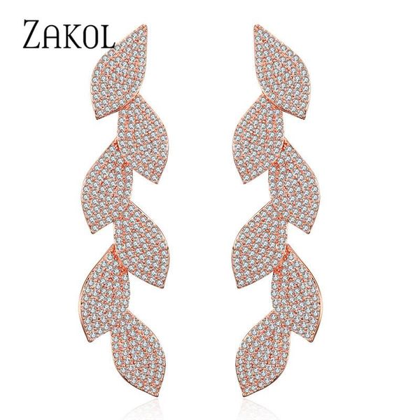 zakol micro-inlaid cubicic zirconia листья длинные серьги свадьбы для женщин свадебный ужин праздник день рождения подарок ювелирные изделия, Silver
zakol micro-inlaid cubicic zirconia листья длинные серьги свадьбы для женщин свадебный ужин праздник день рождения подарок ювелирные изделия, Silver