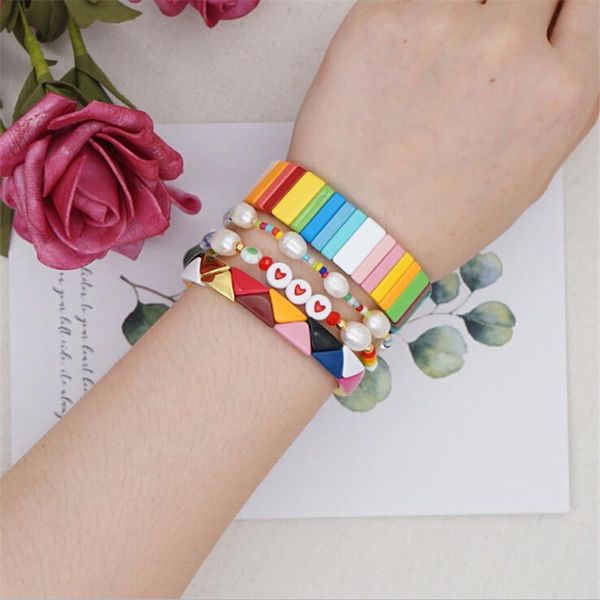 4pcs mixed style alloy enamel tile bracelet set colorful beads bracelet friend fashion jewelry, Golden;silver
4pcs mixed style alloy enamel tile bracelet set colorful beads bracelet friend fashion jewelry, Golden;silver