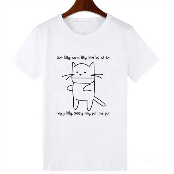 luckyroll new fashion t shirt woman cute kitten print short sleeve o neck women slim fit soft kitten women, White
luckyroll new fashion t shirt woman cute kitten print short sleeve o neck women slim fit soft kitten women, White